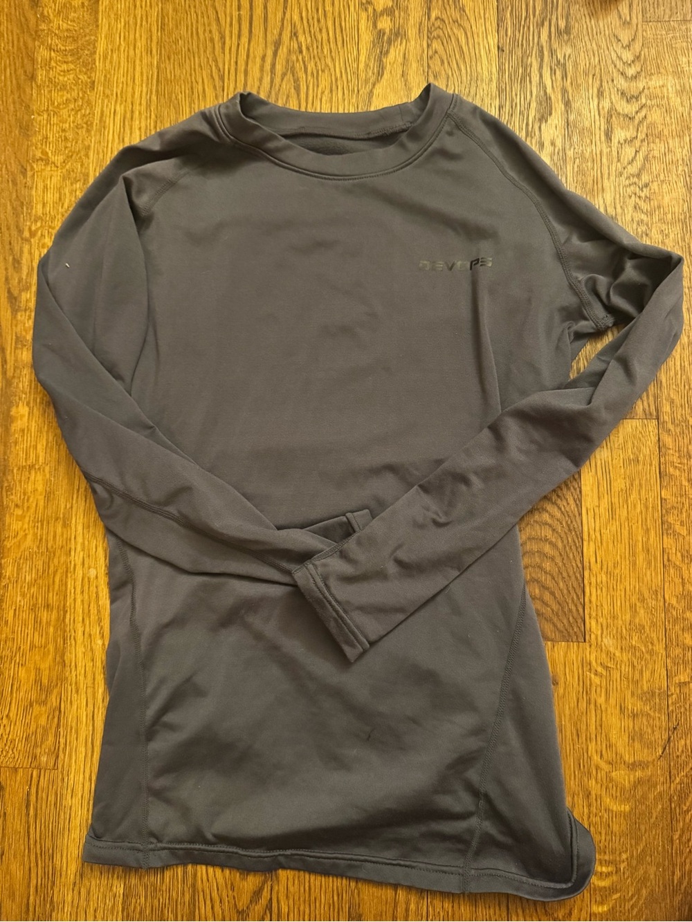 Men's Long-Sleeve Performance Top - Charcoal